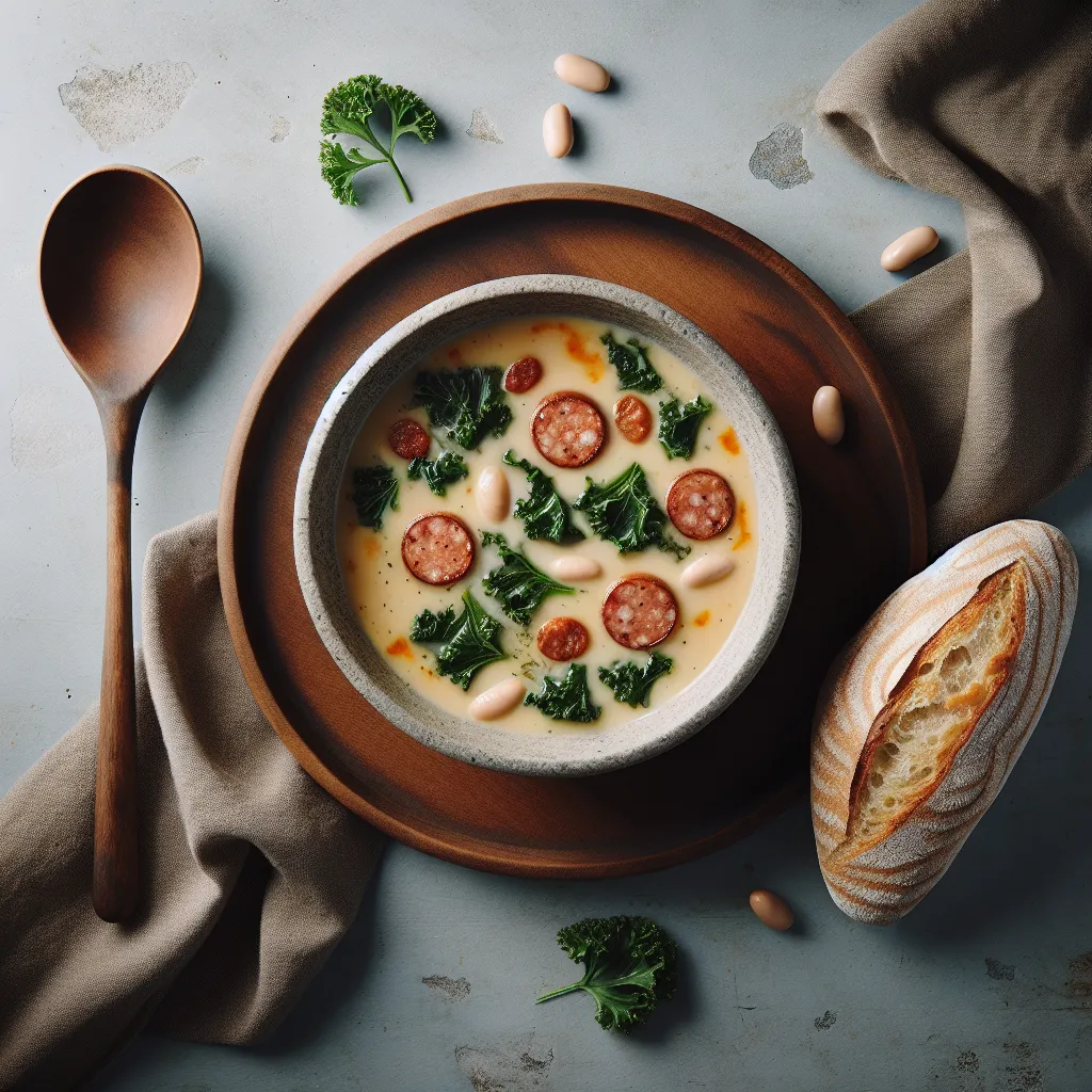 Cozy Up with Creamy Sausage, Kale, and White Bean Soup