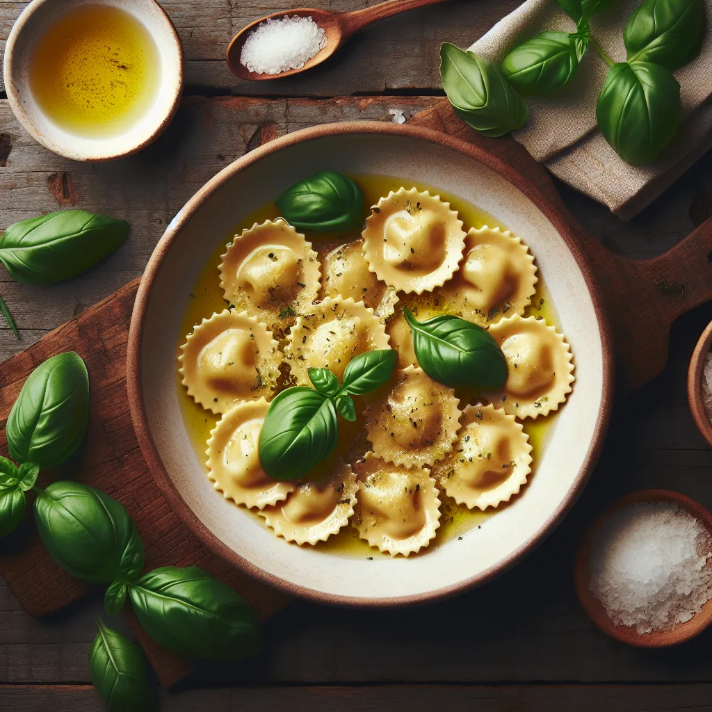 Ravioli Reinvented: A Whirlwind of Garlic Basil Bliss!