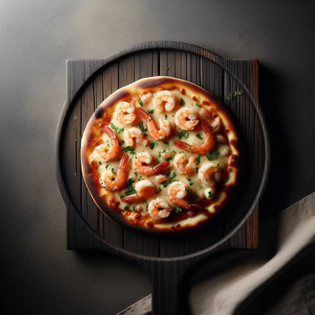 Flatbread Fiesta: Shrimp Scampi Pizza Perfection!