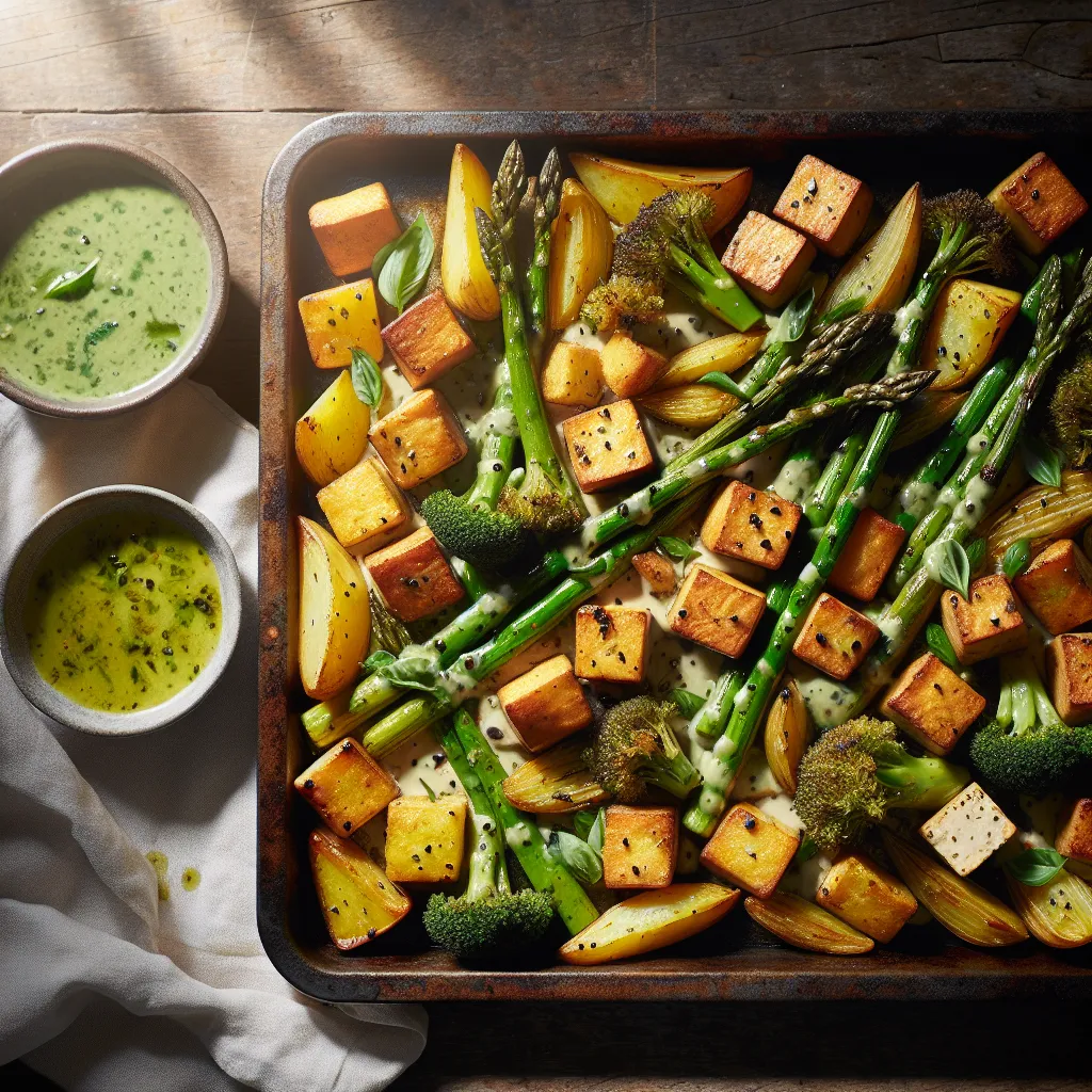 Spring into Flavor: A Vibrant Vegan Traybake Adventure