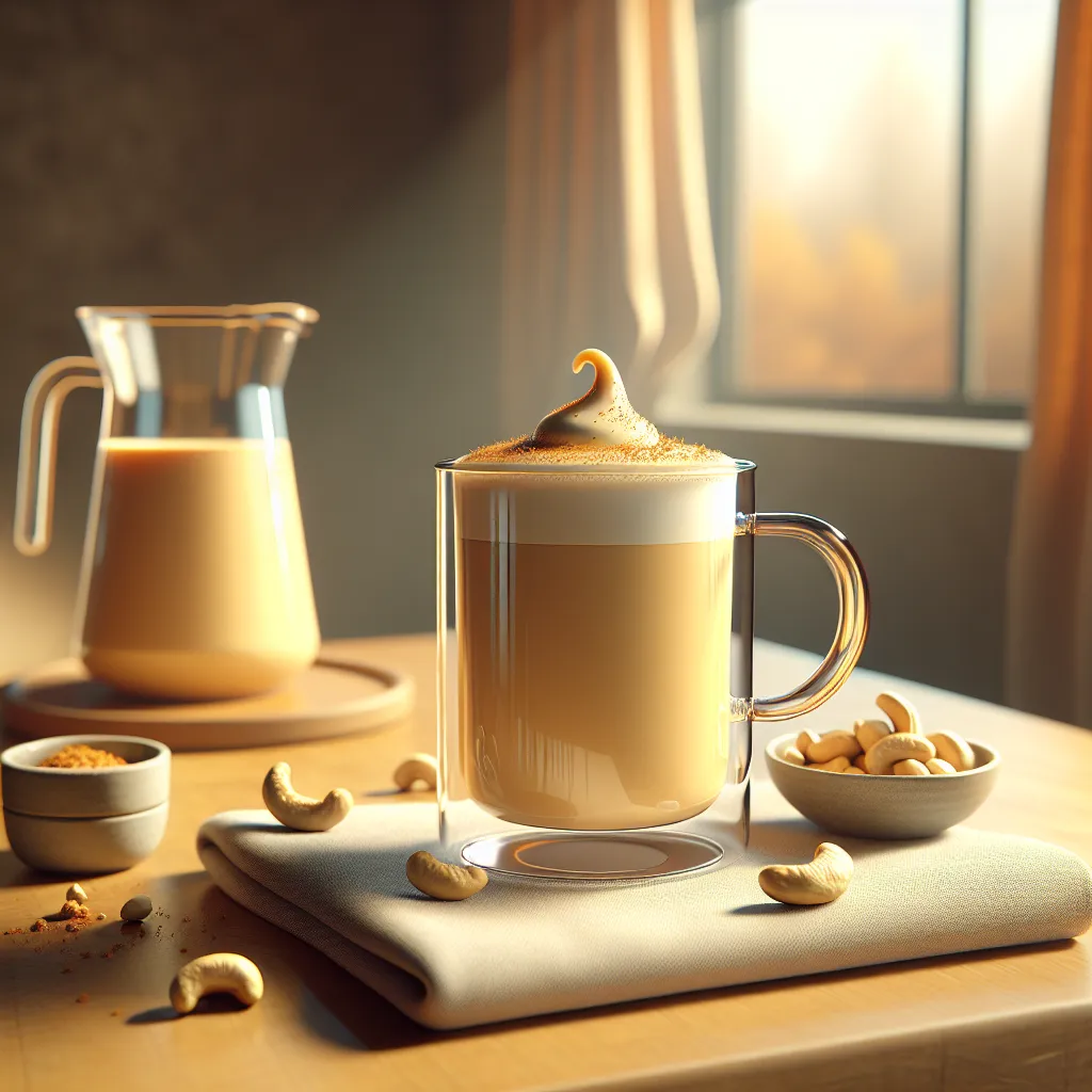 Spice Up Your Day with a Homemade Cashew Golden Latte