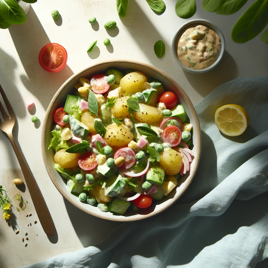 Sunshine on a Plate: Zesty Vegan Potato Salad Adventures