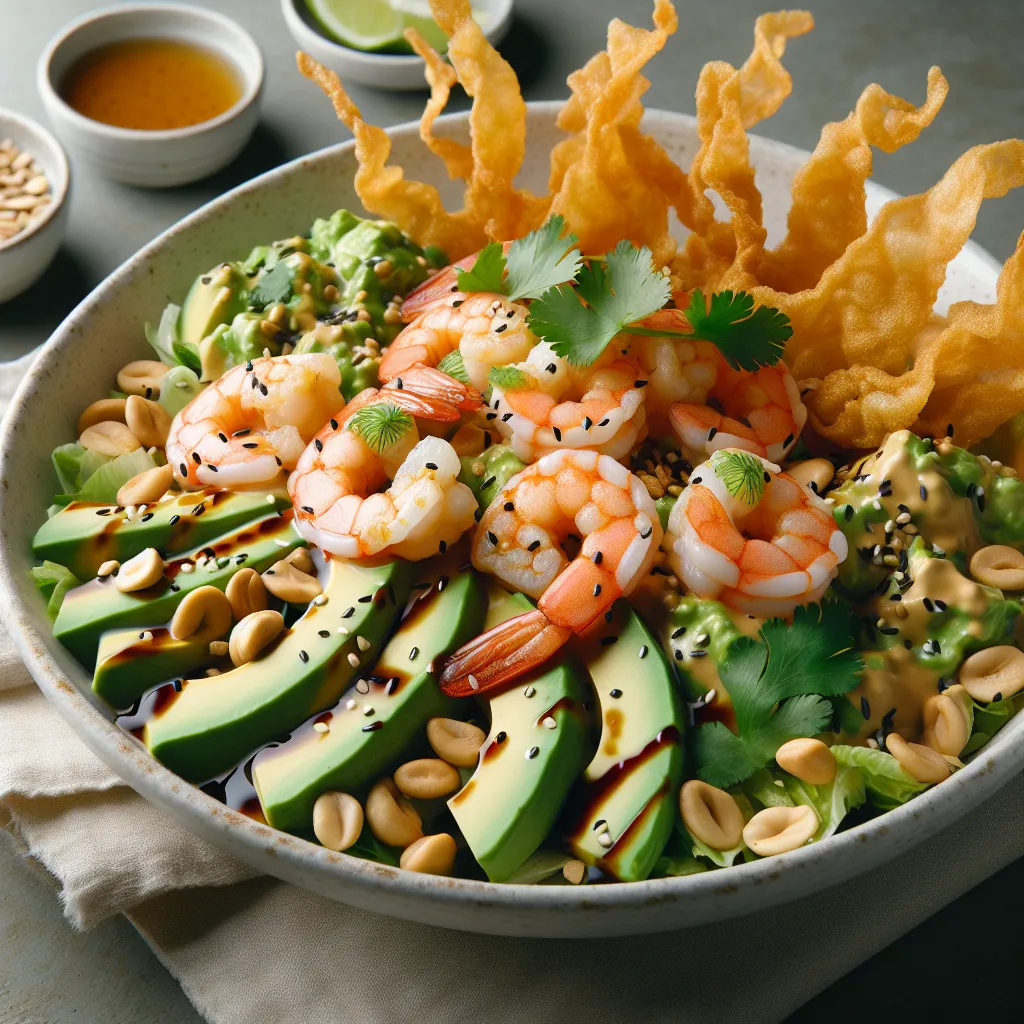 Zesty Shrimp and Avocado Delight with Miso Magic