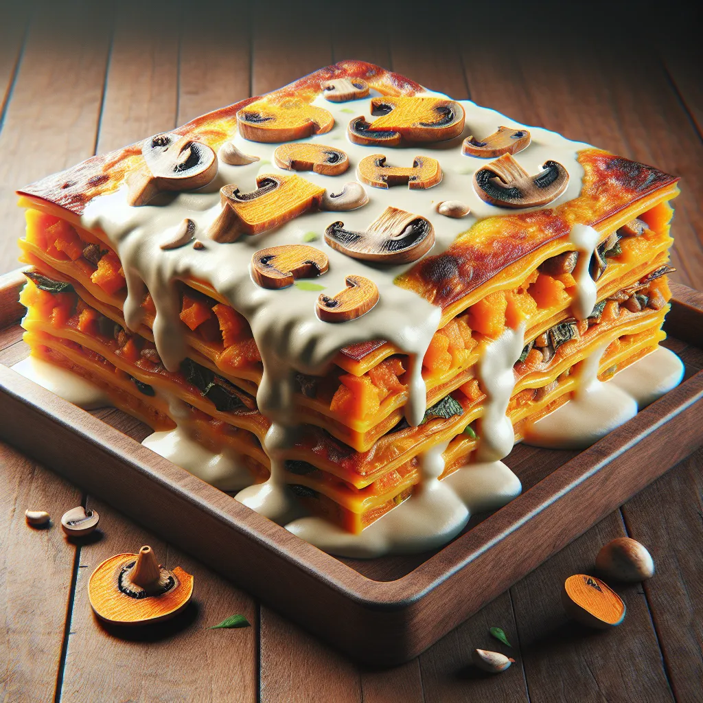 Autumn's Embrace: A Vegan Lasagna Symphony