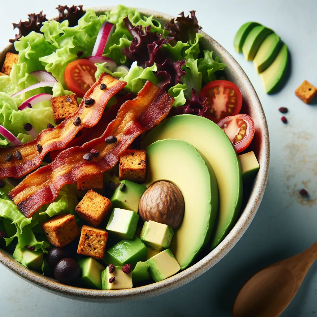 Bacon-Free Bliss: A Lively Vegan BLT Salad Adventure