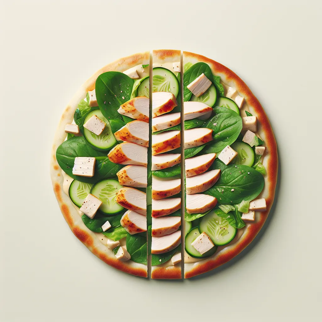 Chicken Caesar Flatbread Fiesta: A Light & Healthy Twist
