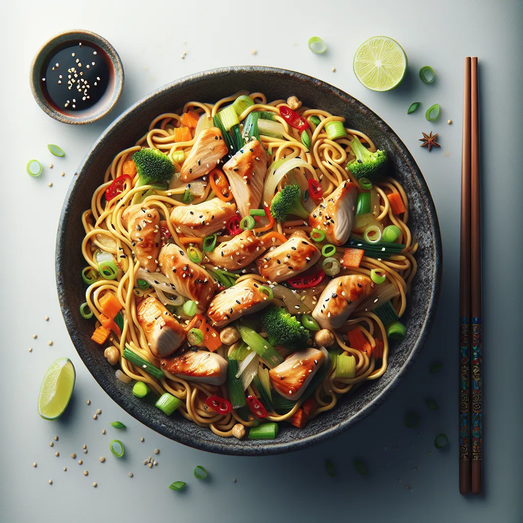 Wok This Way: A Speedy & Healthy Chicken Chow Mein Adventure