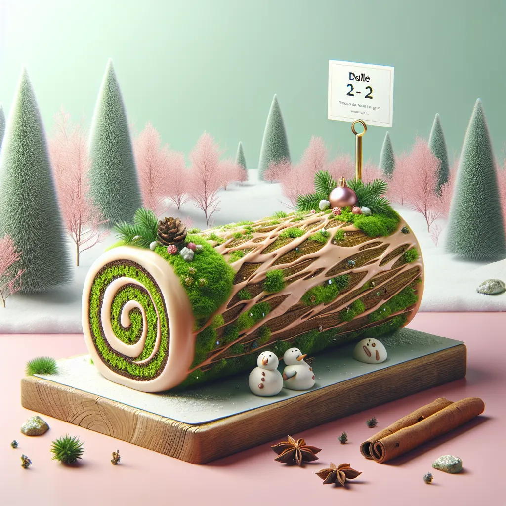 Whimsical Winter Vegan Wonderland: A Mossy Yule Log Adventure